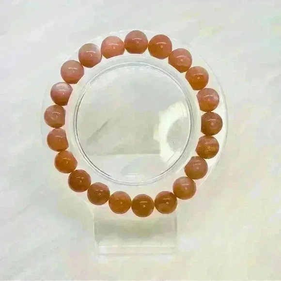 Orange Moonstone Crystal Bracelet - Picture 1 of 6
